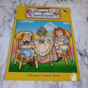 Raggedy Ann & Andy Vintage Classic Coloring & Activity Book New!